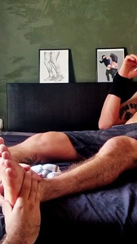 Bearded Master's Feet Massage & Worship by Hairy Muscle Sub