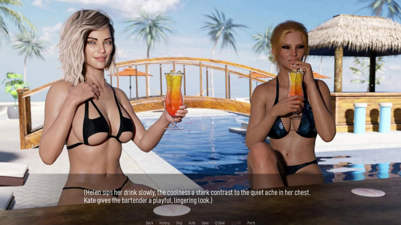 Dirty GamesXxX: Общие желания: сексуальные хотвайв топлесс на пляже - эпизод 2