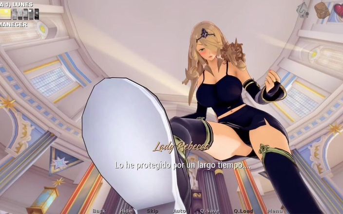 HotSummer117: Гильдия героя в гареме, cap 3 - сексуальная блондинка Lady Rebeca и ее деревня