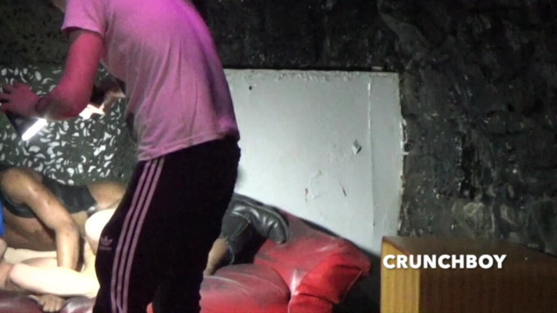 Premium French Bareback Clip: Slut Dfucked Raw in the Dark Room by His Friend
