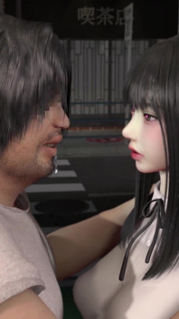 3D Horny Slut Korean Slut Cheating with Big Dick Stranger