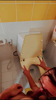 Pussy and Mouth Smashed Head in Toilet