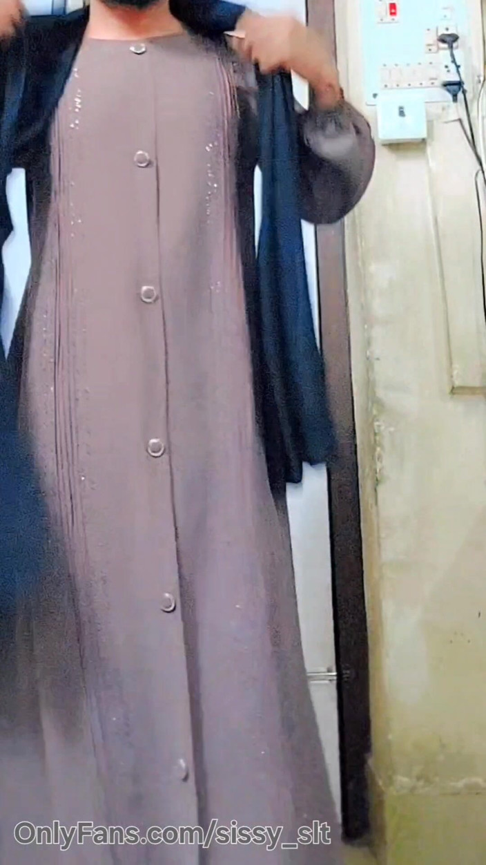 Sissy Slut Simran: Hijabi muçulmana Kinner Hijda tenta se masturbar pênis impotente