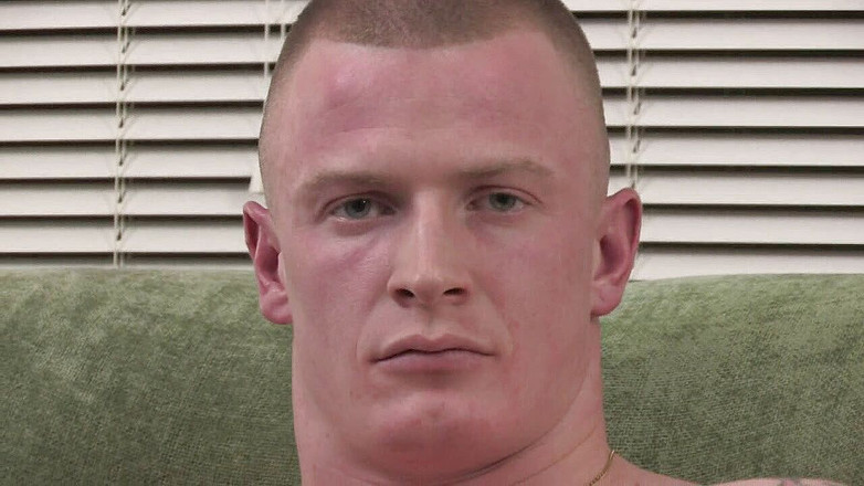 HomoStag: A Serious Man with a Tattoo Caresses His Dick While...