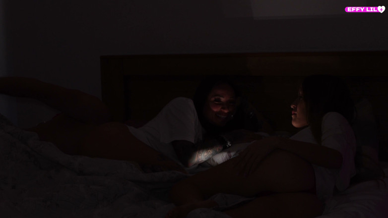 Effy Lil: ホットなミルフが小柄な彼女アナベル・バスティの義理の兄弟と静かに関係を持った。セックスとダーティートーク