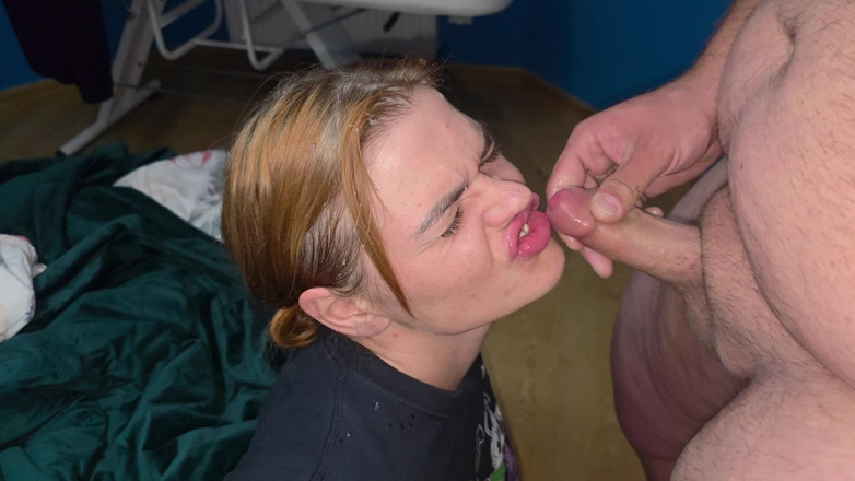 LuTosT: Red Head Babe Get Facial Cumshot After a Blowjob