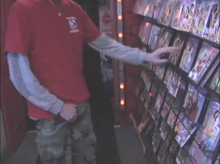Young straight boy masturbation: Straight solo in the room in the sex shop