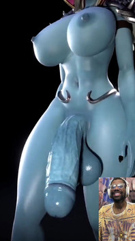 Thicc Fat Cock and Big Breast Wow Dark Elf Shows Her Tasty Meaty Milky Goods for You
