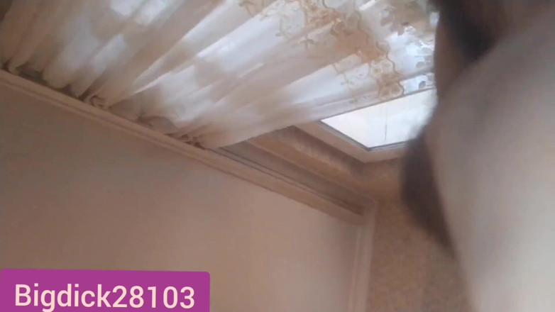 Teen and Milf Female Sex: in my bed I put my big cock in my...
