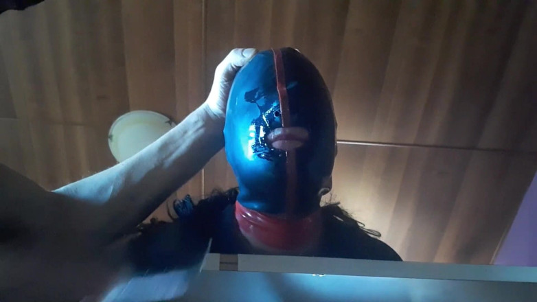 LauraOnHeels: 17 minutes of hogtied extreme blowjob and deepthroat with massive...