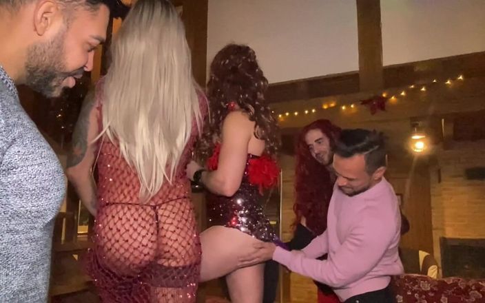 Leo Bulgari exclusive videos!!!: Pink Hause!!Leo Bulgari是一个性感的变性人，被viktor rom，Xisco，Roxas，Dmitry Preysler性交