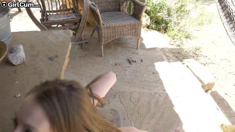 GIRLCUM: Backyard Beauty