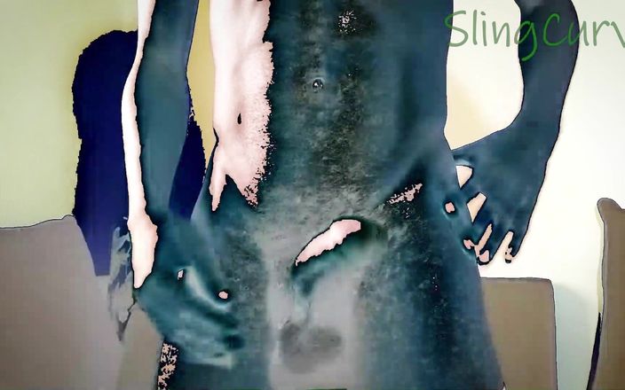Only sling curve: Massageando este corpo pedaço e esfregando meu pau e gozando...