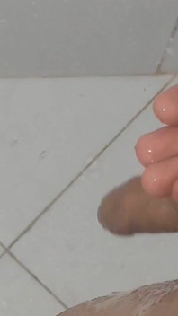 Cleaning up Rough Grandpa's Monster Cumshot.