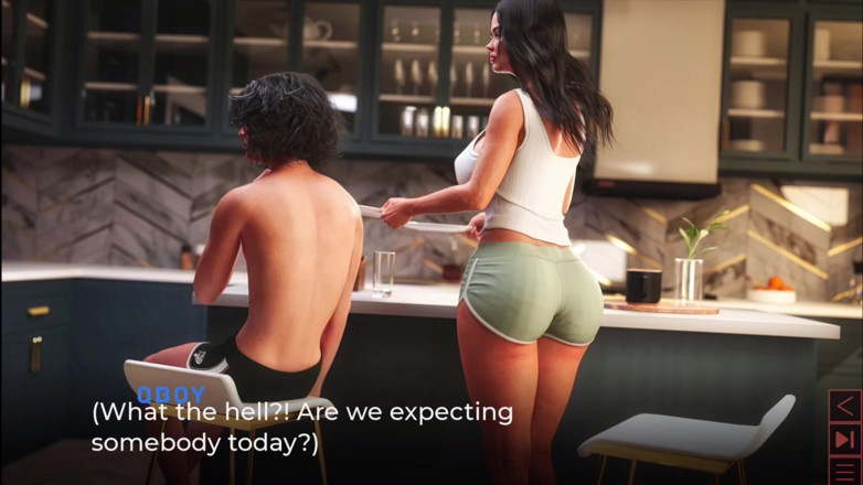 Q Boy: El amigo de la madrastra planea un masaje desnudo más...