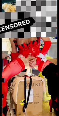 자지를 따먹는 빨간 란제리 쉬멜