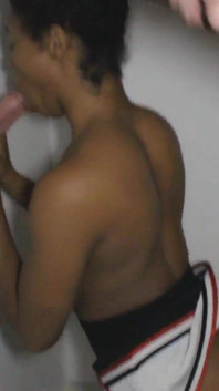 Gagging Big Tit Teen Cheer Leader Ebony Beauty Ivy Young Sucking Fucking Cock in Glory Hole Happiness