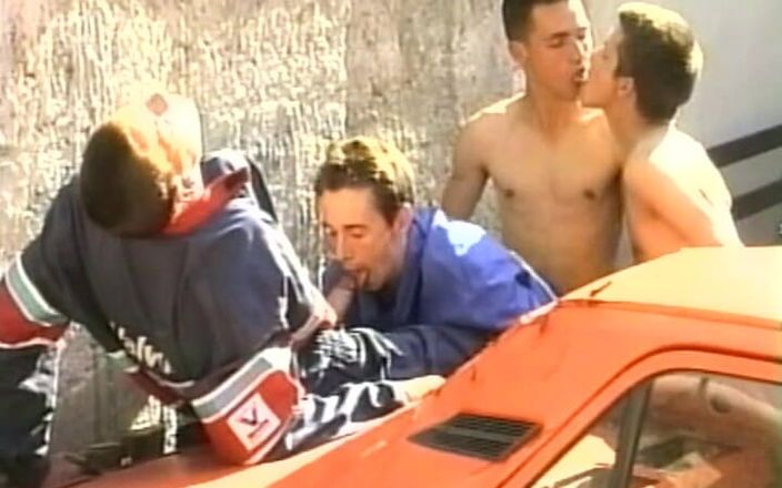 Gay 90's Vintage Porn: Mannen genieten van erotische smaken #3