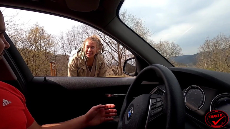 German Fuck Girls: Crass! Hitchhiker ngoài trời đi xa!