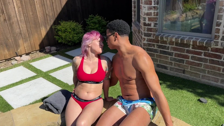 Cutikatxoxo: Alternative MILF Gets Fucked in Pool by BBC