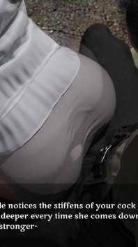 Ehefrau betrügt ihren cuckold-ehemann mit jungem schwanz in einem Park | Die Liebe einer Stiefmutter | Animiertes ntr porno-spiel mit 3D | Teil 30
