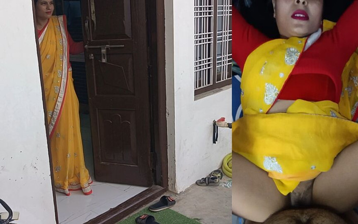 Pyaripooja22: Krásná švagrová stojí u dveří a čeká na to, až ji ošuká...