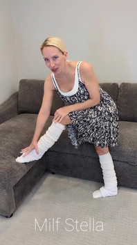 Doubled up Slouch Socks in a Dress
