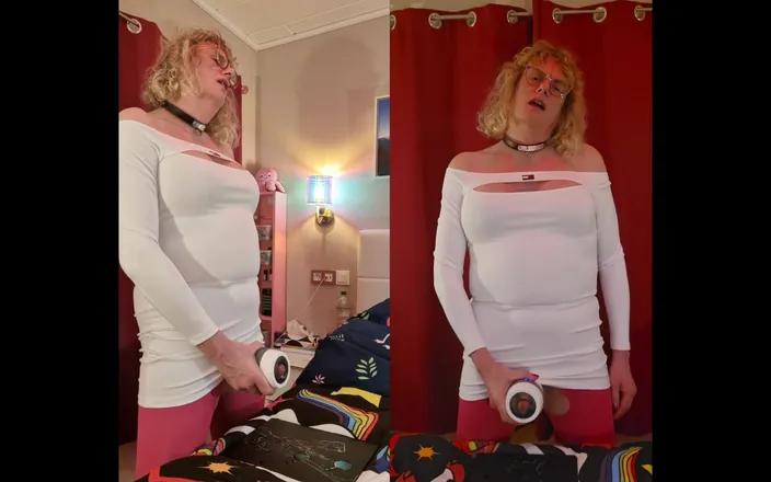 TSLillySophie: TS Lilly Sophie Plays with Her Big Tits and Hard...