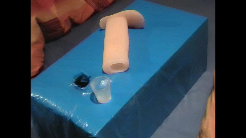 Mark Hannes: Fleshlight scopa a letto masturbazione e lo sperma è per un...