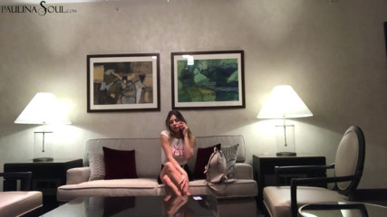 Paulina Soul: Hot secretary undresses and masturbate pussy after work
