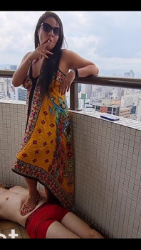 Goddess Kiffa Is Relaxing in a Hotel