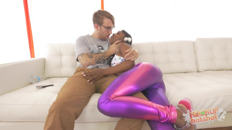Hookup Hotshot: Cute teen spinner Sarah Banks gets all her holes filled...