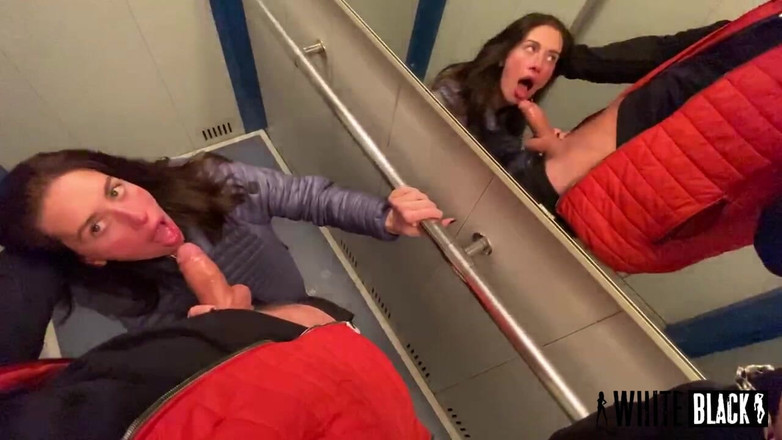 WhiteBlack: Nymphomaniac neighbor fucked in the elevator