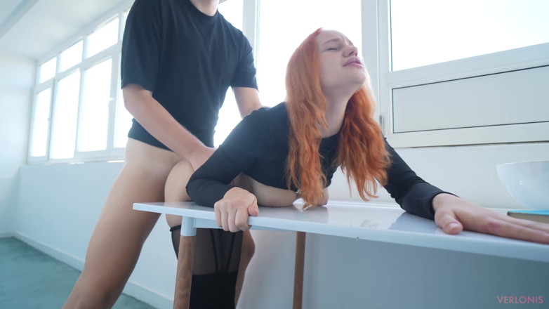 Verlonis: Studentin will ihre hausaufgaben nicht machen, bevorzugt großen schwanz in...