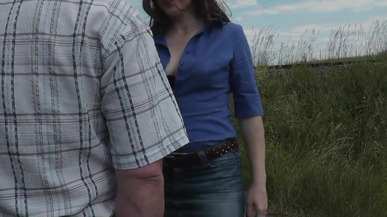 XXX-Platinum: Outside Outdoor Man Pisses, Beautiful Woman Holding Cock. Golden Rain....