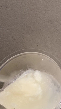 Cold Cum Melting (time-lapse)