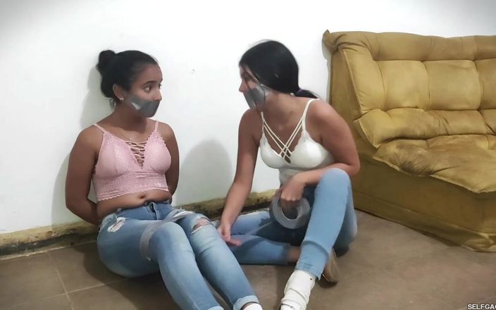 Selfgags Latina Bondage: Rock, Paper, Scissors, Gag!