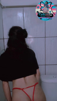 Carles - Slutty Trans Woman Masturbating Cock with Desire, Moaning Like Slut