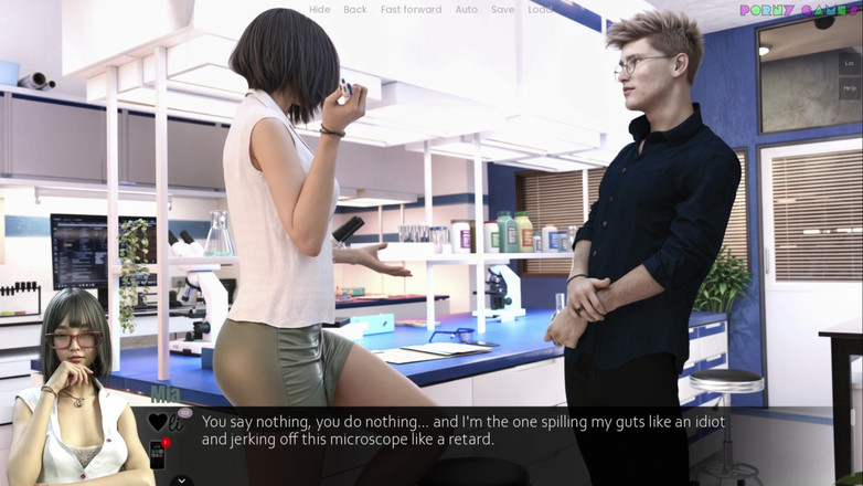 Porny Games: Jason muncrat bareng coeur de cochon - seks oral di laboratorium,...