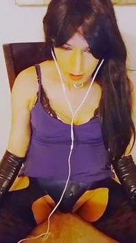 Sissy Crossdresser Gets Turned on Watching Porn