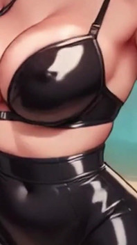 Țâțe mari sexy săltărețe și tachinare! Probează ținutele din latex
