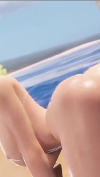 Robaatoo Tiaz-3dx Intense Public Beach Sex: Hot Curvy Woman Swallows Huge Cock, Hard Anal with Lover