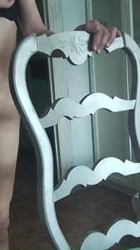 The Dirty Shemale Whore Carla Shows off Her House and Then