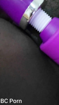 Stimulating My Clit with Wand Swc Doggy Cumming Hard