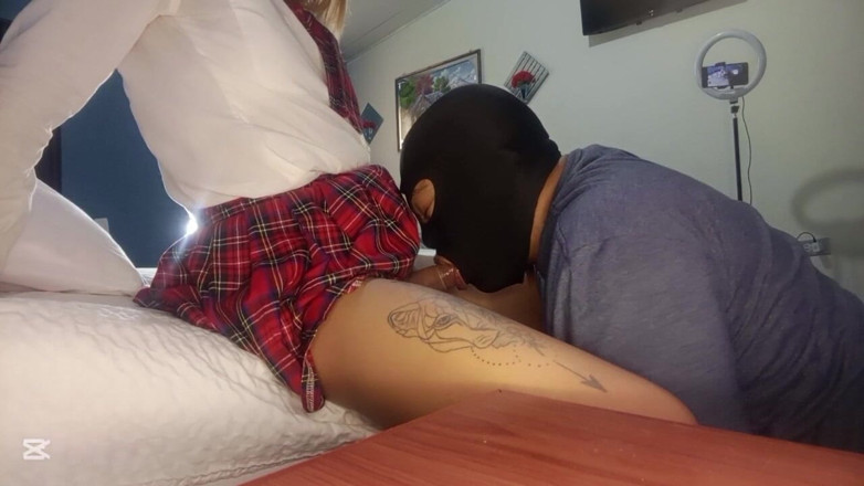 Ladyboy69: Skinny Blonde Shemale College Girl Gets Her Math Teacher to...