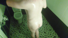 Booty Crossdresser Spanking Own Ass Under the Hot Shower thumbnail