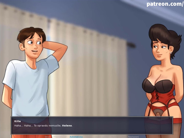 Cartoon Universal: Summertime Saga part 65 - lelaki muda mengongkek isteri curang (submisif Czech)