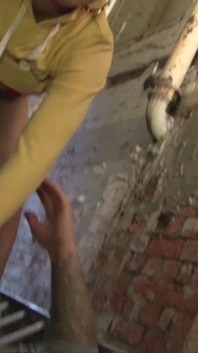 Lucy Love rough fucking in an abandoned building