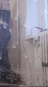 Hot MILF Masturbates Behind the Curtain at Work