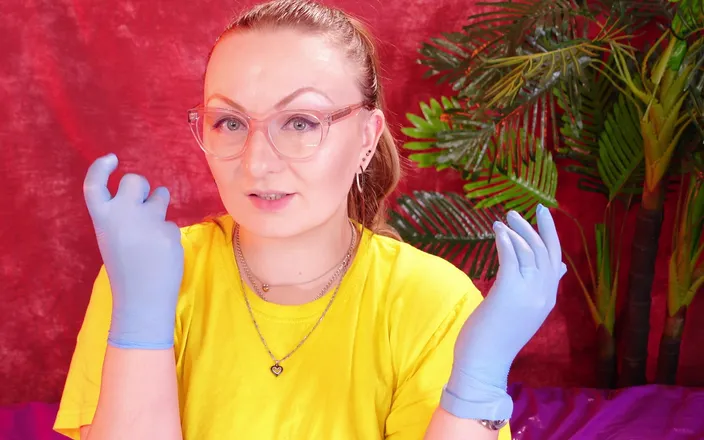 Arya Grander: Asmr Video with Medical Nitrile Gloves (arya Grander)
